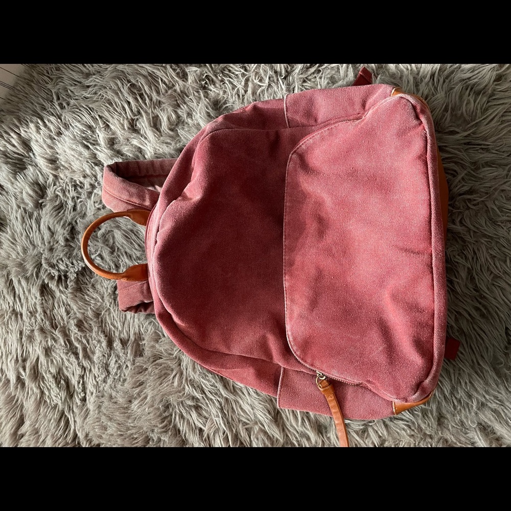 Burgundy backpack